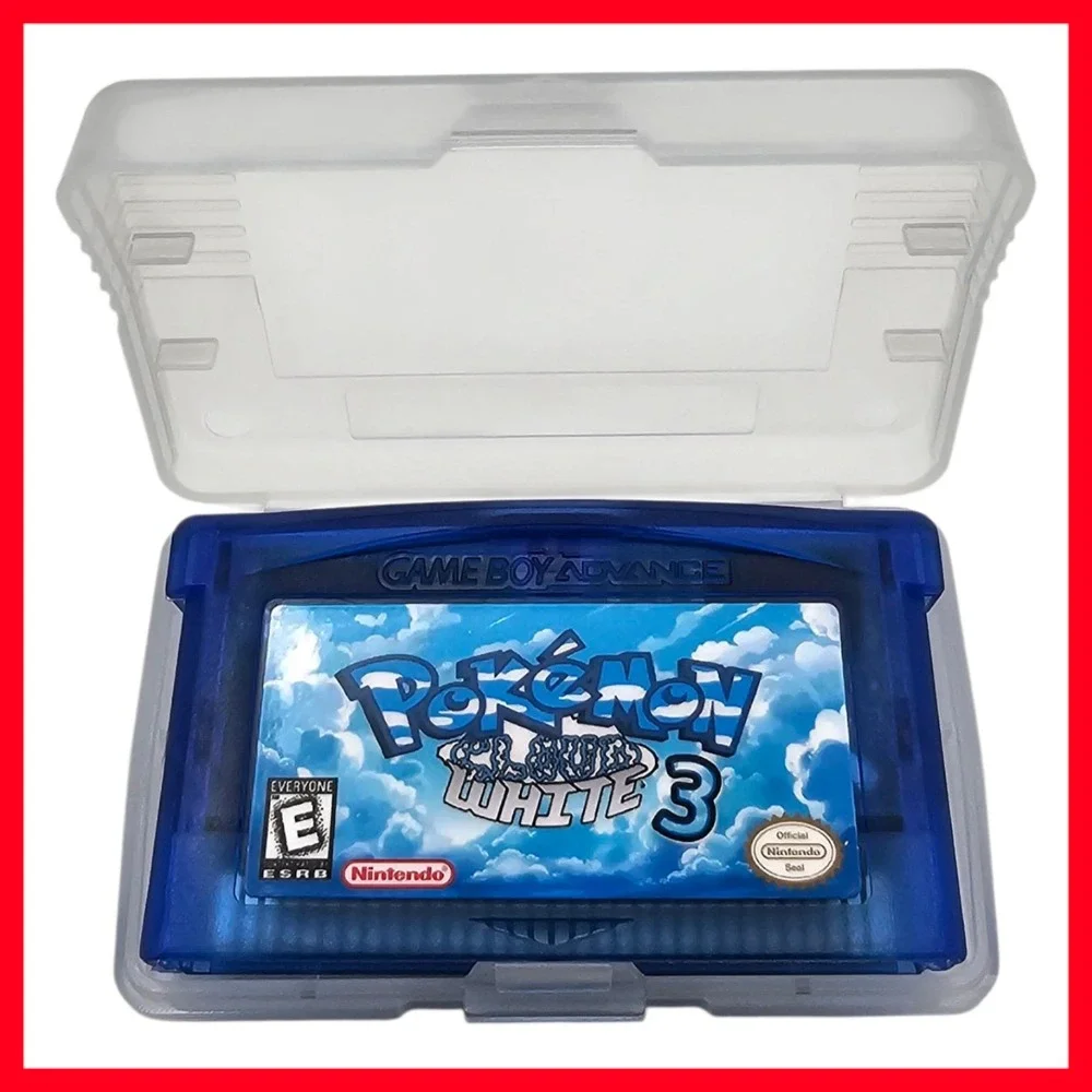 Pokemon Cloud White 3 Gameboy Advance GBA / Ds Lite